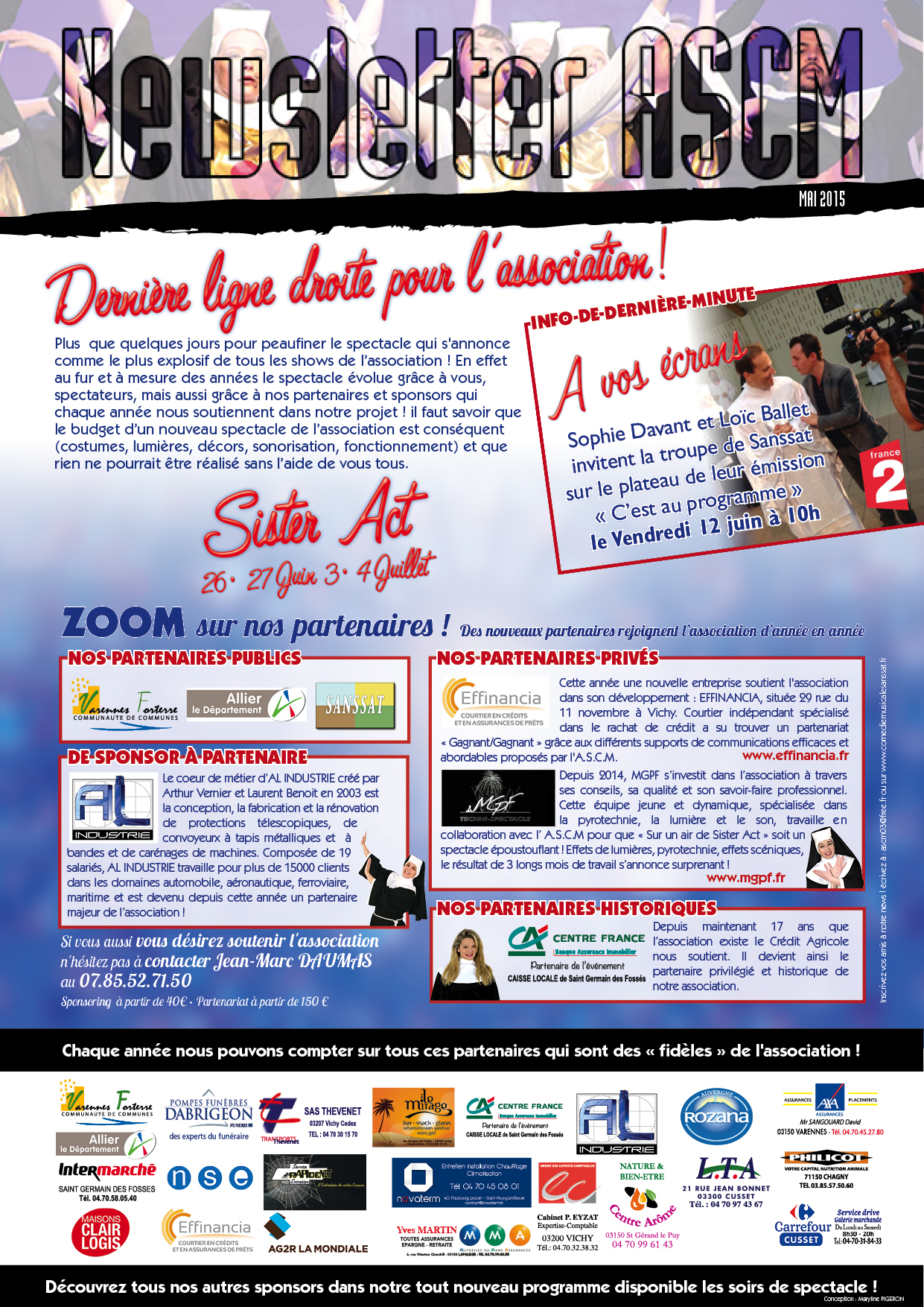 NEWSLETTER MAI 2015